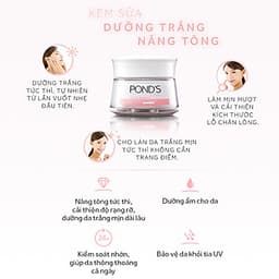 Kem Sữa Dưỡng Trắng Nâng Tông Pond'S White Beauty (50g)