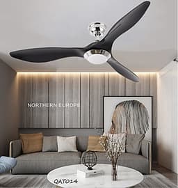 Quạt trần đèn trang trí 3 cánh nhựa cao cấp QAT014 – Lựa chọn hoàn hảo cho một ngôi nhà hiện đại