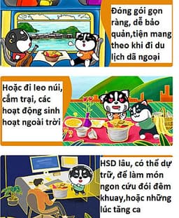 Cơm tự sôi ( cơm ăn liền ) - Thịt Ba Chỉ
