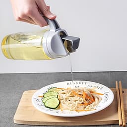 Bình Đựng Dầu Ăn, Nước Mắm, Xì Dầu Cao Cấp Tự Động Mở Nắp Khi Rót 600ml