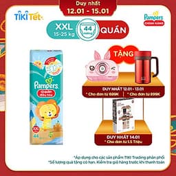 Tã Quần Pampers Điều Hoà Gói Lớn XXL44 (15-25kg)