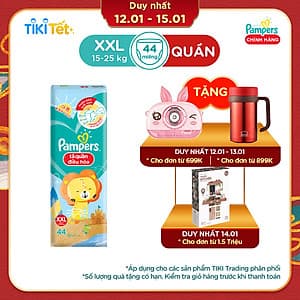Tã Quần Pampers Điều Hoà Gói Lớn XXL44 (15-25kg)