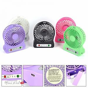 Quạt mini 3 cấp độ gió ( giao màu ngẫu nhiên ) 