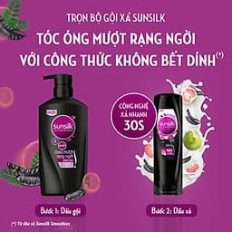 Combo Dầu Gội Sunsilk Óng Mượt Rạng Ngời 650g Và Dầu Xả Sunsilk Óng Mượt Rạng Ngời 320g
