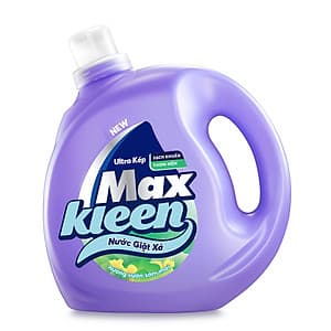Chai Nước Giặt Xả Maxkleen Hương Vườn Sớm Mai Sạch Khuẩn Thơm Mềm Tiện Lợi & Tiết Kiệm 2.4Kg Tặng Túi 600G
