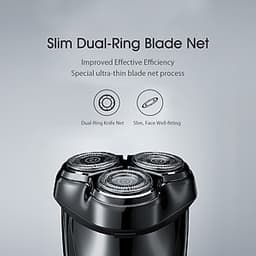 Máy Cạo Râu Điện Xiaomi Enchen BlackStone 3 3D Với 3 Lưỡi Cạo Và Kết Nối USB