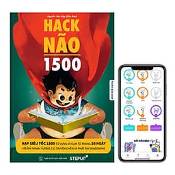 Combo 2 sách Hack Não 1500 + Hack Não Ngữ Pháp - Tặng App học phát âm và ngữ pháp, làm chủ từ vựng và nắm chắc ngữ pháp tiếng Anh chỉ sau 2 tháng