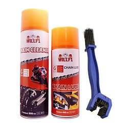Combo rửa sên WillF1 Chain Cleaner 500ml, Dưỡng sên WillF1 Chain Lube 400ml Tặng kèm bàn chải vệ sinh sên 3D