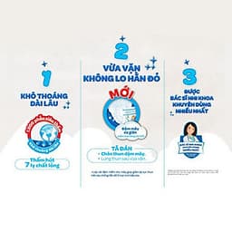 Combo 3 Tã dán HUGGIES DRY JUMBO M76