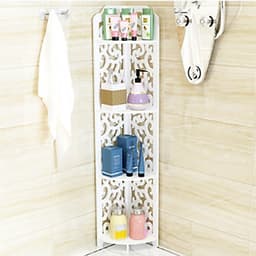 Kệ Góc Nhà Tắm Chống Nước Họa Tiết Hoa Chồi