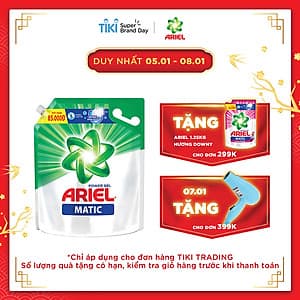 Nước Giặt Ariel Đậm Đặc Dạng Túi 3.6kg