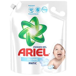Nước Giặt Ariel Dịu Nhẹ Cho Da Nhạy Cảm Dạng Túi 3.25kg - Mềm mại ngát hương - An toàn cho da em bé
