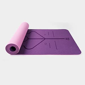 Thảm tập yoga định tuyến cao cấp DOPI DP1102-2 Chất liệu TPE siêu bám