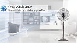 Quạt Đứng cao cấp MITSUBISHI LV16-RV CY-RD  48W, cánh 40cm, có điều chỉnh độ cao Made in Thailand HÀNG CHÍNH HÃNG 