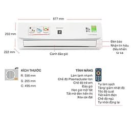 MÁY LẠNH Sharp AH-X9XEW INVERTER 1Hp MODEL 2020 - HÀNG CHÍNH HÃNG