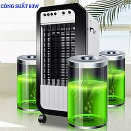 Quạt Hơi Nước - Quạt Điều Hòa Bằng Hơi Nước Đá - Có Tặng Kèm Hộp Đá Lâu Tan