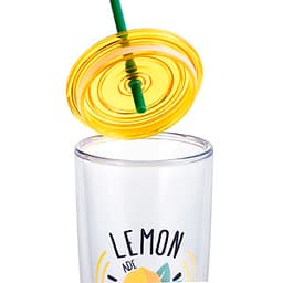 Ly Nhựa Có Ống Hút Lock&Lock HAP507YEL 750ml - Màu Vàng