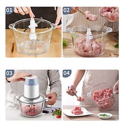 Máy Xay Thịt 2 Tốc Độ 1.2L
