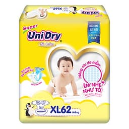 Tã Dán Cho Bé Unidry (G6+) Size XL62 (62 miếng)