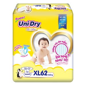 Tã Dán Cho Bé Unidry (G6+) Size XL62 (62 miếng)