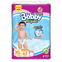Tã Quần Bobby Ultra Jumbo XL62 Siêu Siêu Lớn (Size XL) - 62 Miếng
