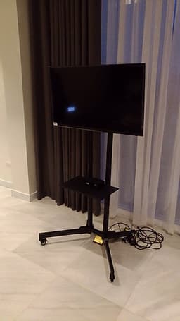 Giá treo tivi di động DK1500 dùng cho tivi 32-65 inch, màu đen, sơn tĩnh điện siêu bền