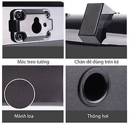 loa thanh âm thanh nổi 3D kết nối smart tivi  LP-1807P 
