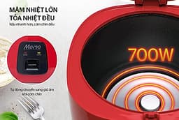 Nồi cơm điện 1.8L Sunhouse Mama SHD8652R - Hàng Chính Hãng
