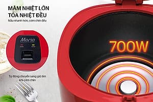 Nồi cơm điện 1.8L Sunhouse Mama SHD8652R - Hàng Chính Hãng