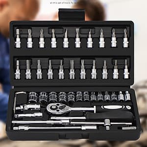 Vanadium Steel Sleeve Tool Combination Repair Kit Tool Sleeve Auto Repair Kit 46 piece/sets