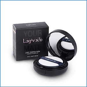 Phấn nước trang điểm Hàn Quốc che khuyết điểm, cho lớp nền trong suốt Lagivado Just Perfection Cushion Foundation – 2 tông màu 14g