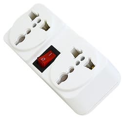 Ổ CẮM CHUYỂN ĐỔI CÁC LOẠI CHÂN CẮM VÀ CHIA 2 Ổ KÈM CÔNG TẮC TẮT BẬT TW2