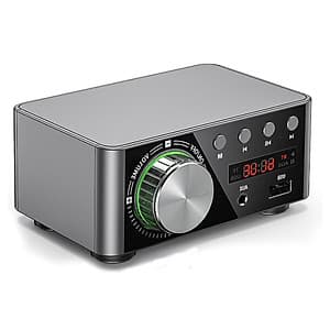 HIFI BT5.0 Digital Amplifier Mini Stereo Audio Amp 100W Dual Channel Sound Power Audio Receiver Stereo AMP USB AUX for
