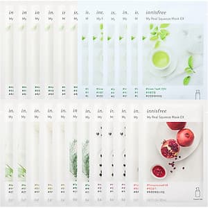 Combo 12+12 Mặt Nạ Giấy Dưỡng Ẩm Phục Hồi Da Innisfree My Real Squeeze Mask - 278002232