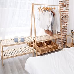 Giá Treo Quần Áo Gỗ 2 Tầng Size L A Hanger 2FL Nội Thất Kiểu Hàn BEYOURs - Gỗ Tự Nhiên
