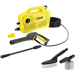 Combo Máy phun rửa áp lực cao Karcher K 2 Classic và Bộ đầu chà, bình xịt
