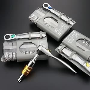 12Pcs Mini Ratchet Screwdriver Set Ratchet Wrench Set