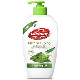 Nước Rửa Tay Diệt Khuẩn Cân Bằng pH Lifebuoy Matcha Và Nha Đam (500g)