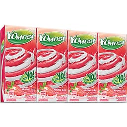 Thùng 48 Hộp Sữa Chua Lên Men Tự Nhiên Yomost Vị Dâu (170ml/Hộp)