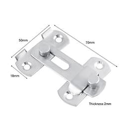 Chốt khóa cài cửa an toàn chất liệu thép không gỉ cao cấp tiện dụng  (7x5cm)