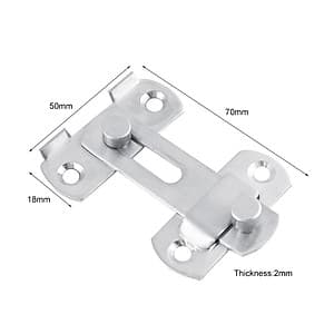 Chốt khóa cài cửa an toàn chất liệu thép không gỉ cao cấp tiện dụng  (7x5cm)