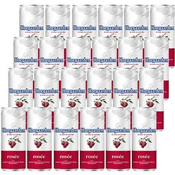 Thùng 24 lon bia Hoegaarden Rosee (330ml/lon)
