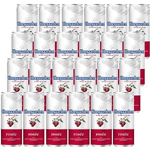 Thùng 24 lon bia Hoegaarden Rosee (330ml/lon)