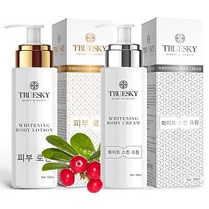 Bộ tắm trắng toàn thân cấp tốc Truesky dạng vòi nhấn gồm 1 chai tắm trắng 100ml & 1 chai dưỡng trắng 100ml - Mỹ phẩm chính hãng