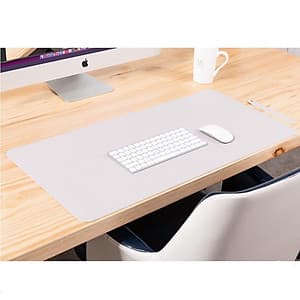 Bàn di chuột, miếng lót chuột 120 X 60 CM kiêm deskpad thảm da trải bàn làm việc hai mặt chống nước