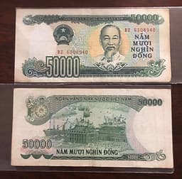 Tờ 50 ngàn đồng Việt Nam 1994, tiền xưa bao cấp sưu tầm