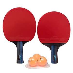 Bộ 2 vợt bóng bàn tặng kèm 3 bóng GoodFit GF001TS