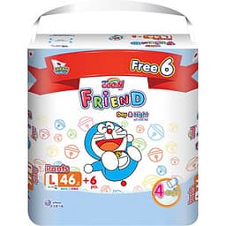 Tã Quần Goon Friend Doremon Gói Cực Đại L46 (46 Miếng)+ Tặng Thêm 6 Miếng Tiết Kiệm Hơn
