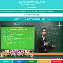Khóa học HỮU CƠ 9 - CƠ BẢN + NÂNG CAO thầy Dương Tiến Tài - 06 tháng