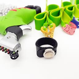 Ná Cao Su Phượng Hoàng Thước Ngắm Kép Quấn Dây Tím (+ 3 Dây Dẹt 2 Lớp + 100 Bi + Nhẫn Nam Châm Hít Bi)